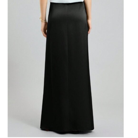 NEW Black Satin Maxi Skirt - Picture 3 of 10